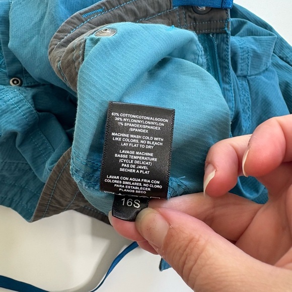 Kuhl Cropped Hiking Pants Size 12 Teal Blue - Picture 5 of 9